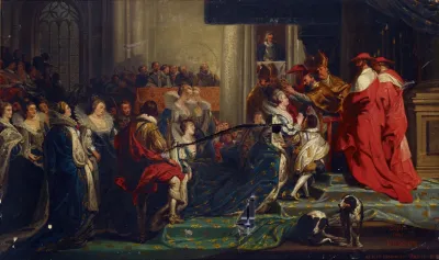 The Coronation Of Maria De Medici A Copy After Peter Paul Rubens