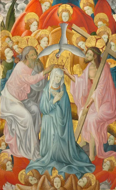 The Coronation Of The Virgin With The Trinity