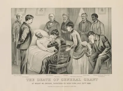 The Death Of General Grant At Mount Mc Gregor Saratoga Co New York July 23rd 1885