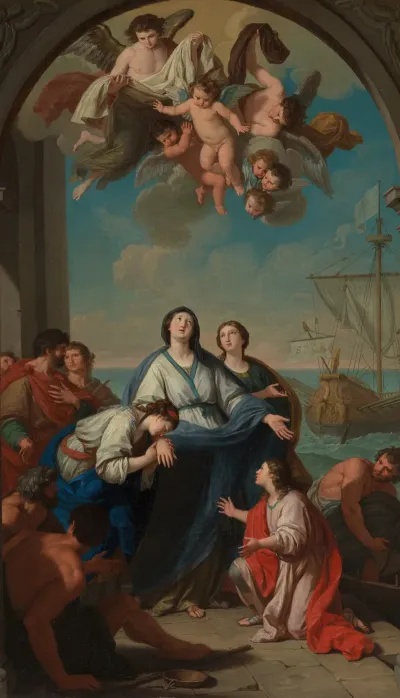 The Departure Of Saints Paula And Eustochium For The Holy Land