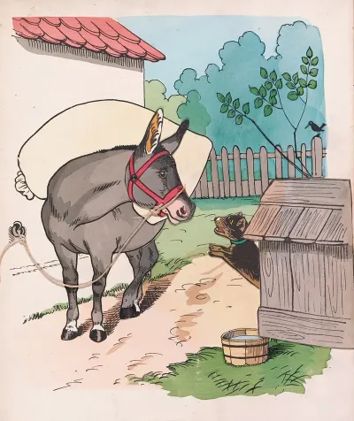 The Donkey And The Dog