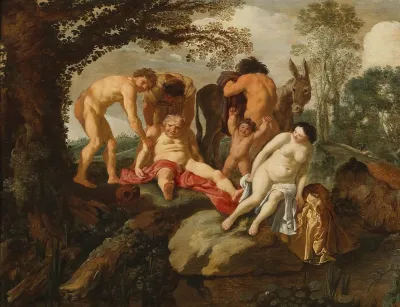 The Drunken Silenus With The Phrygian Peasants