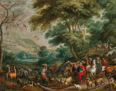 The Entry Of The Animals Into Noahs Ark