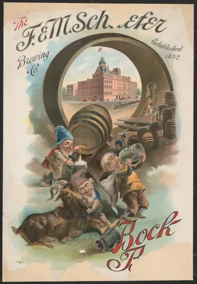 The F M Schaefer Brewing Co Established 1824 Bock Beer