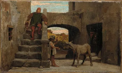 The Fable Of The Miller His Son And The Donkey No 1