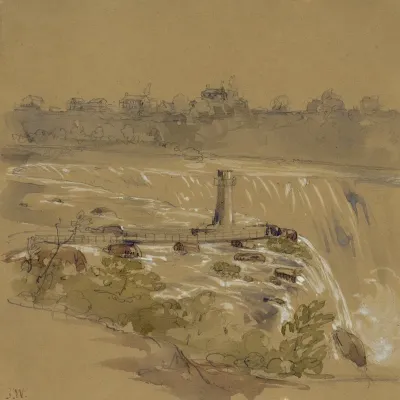 The Falls Of Niagara From Goat Island