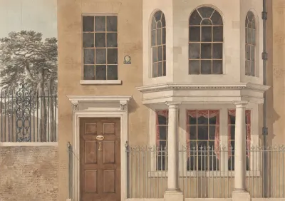 The Front Of A Town House