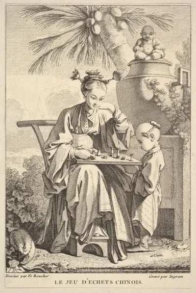 The Game Of Chinese Chess After Francois Boucher
