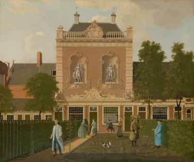 The Garden And Coach House Of 524 Keizersgracht In Amsterdam