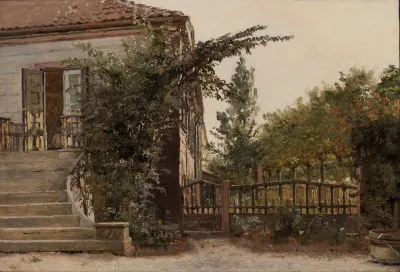 The Garden Steps Leading To The Artists Studio On Blegdammen