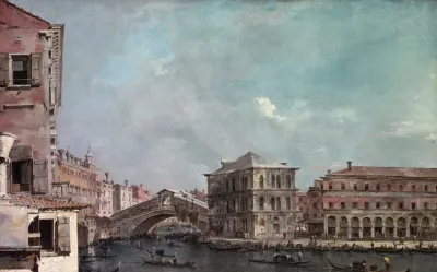 The Grand Canal Above The Rialto