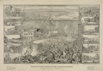 The Great Cyclone Tornado And Fire At Louisville Kentucky