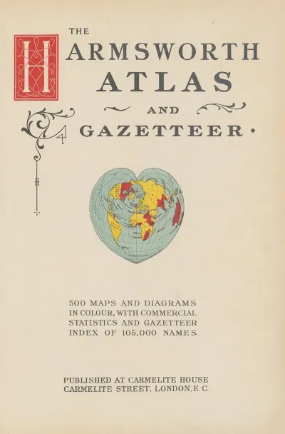 The Harmsworth Atlas And Gazetter Title Page