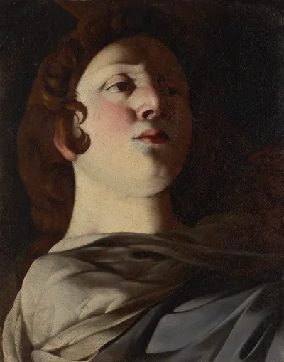 The Head Of The Magdalene At The Foot Of The Cross A Fragment