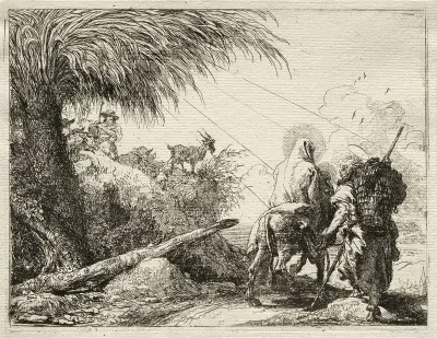 The Holy Family And The Palm Tree
