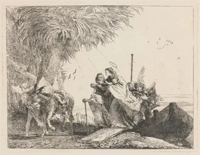 The Holy Family Disembarking
