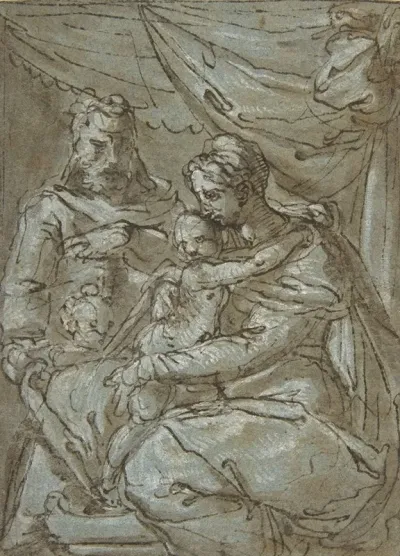 The Holy Family With The Infant Baptist 2