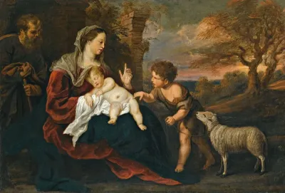 The Holy Family With The Infant Saint John The Baptist 11