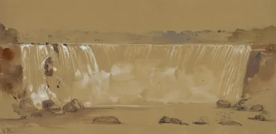 The Horse Shoe Falls Niagara From The Canada Side