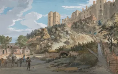 The Hundred Steps And Winchester Tower Windsor Castle Berkshire