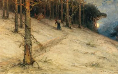 The Hut Of The Herb Woman In Full Moon