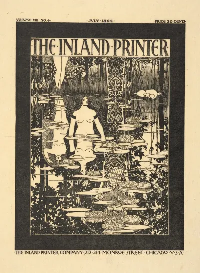 The Inland Printer Cover Design July Issue Vol XIII No 4 1894