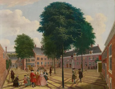 The Large Courtyard Of The Leper House