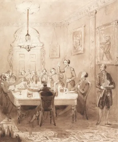 The Life Of A Nobleman Scene The Seventh The Mess Room
