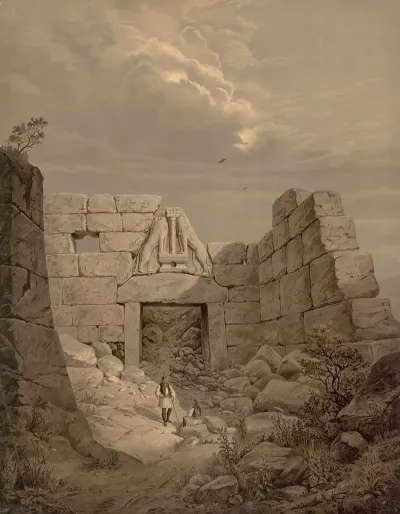 The Lion Gate At Mycenae