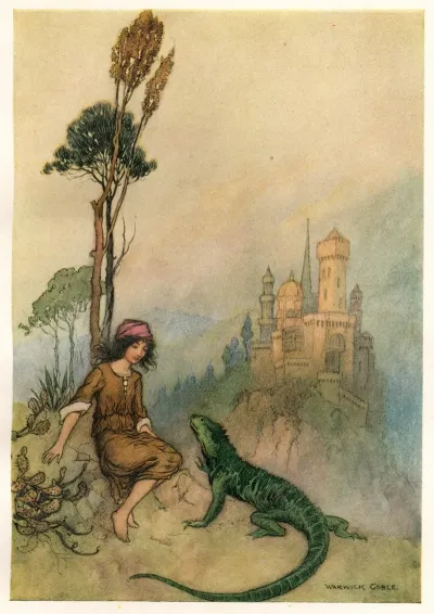 The Lizard Showing Goat Face The Palace