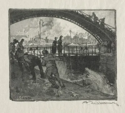 The Lock Of The St Martin Canal