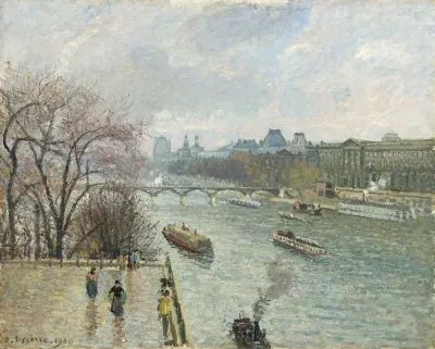 The Louvreafternoon Rainy Weather