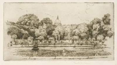 The Lusembourg Gardens In Paris