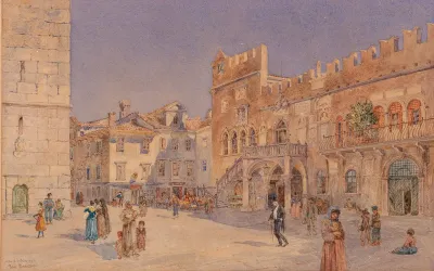 The Main Square Of Koper With The Praetorian Palace