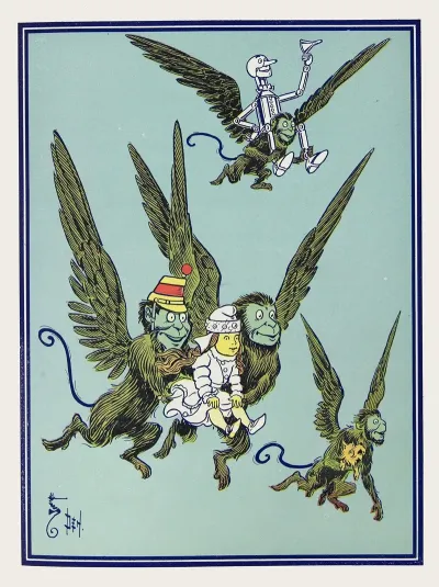 The Monkeys Caught Dorothy In Their Arms And Flew Away With Her