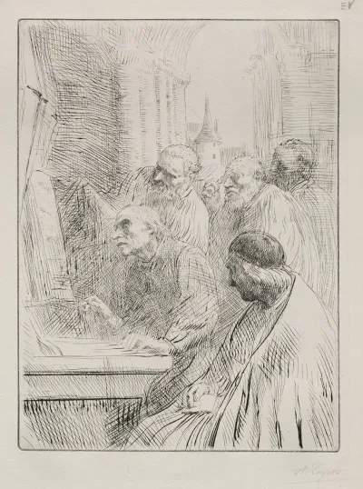 The Monks In Church