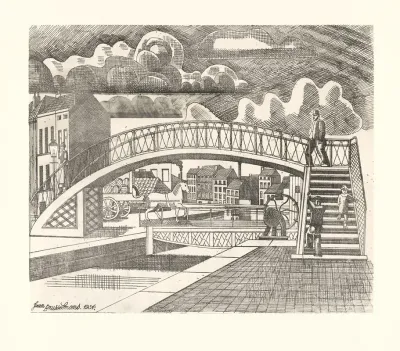 The Old Princess Bridge In Molenbeek Saint Jean
