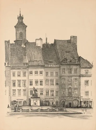The Old Town Market Square By The Castle