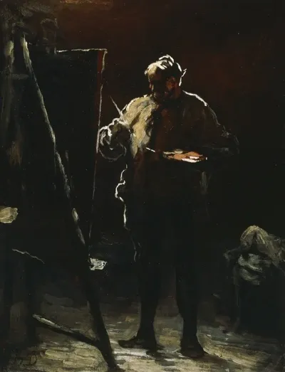 The Painter At His Easel
