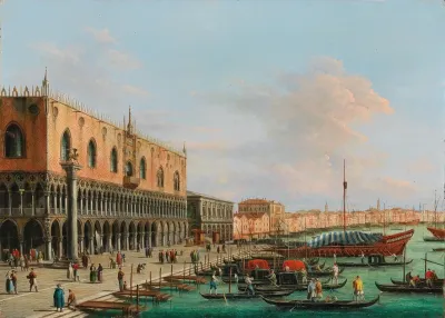 The Palazzo Ducale And The Riva Degli Schiavoni Venice
