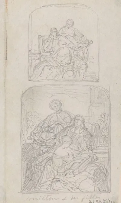 The Poet John Milton Dictates Paradise Lost To His Daughters 6