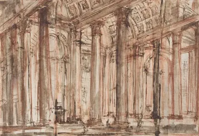 The Portico Of The Pantheon