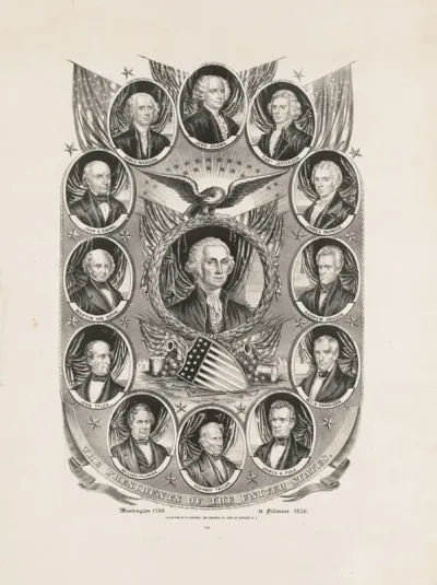 The Presidents Of The United States Washington 1789 To Fillmore 1850