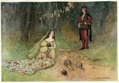 The Prince And Filadoro With The Snails