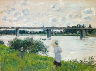 The Promenade With The Railroad Bridge Argenteuil