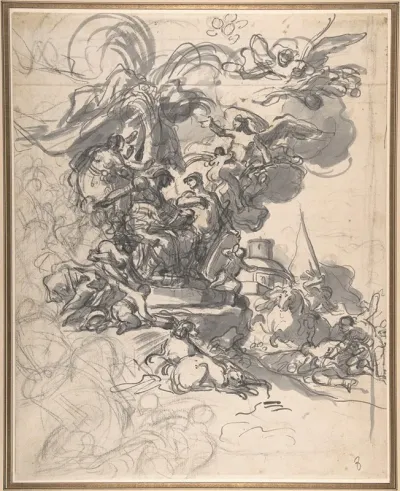 The Prophetess Deborah Ordering Barak To Take Arms Against Sisera