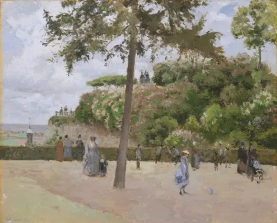 The Public Garden At Pontoise