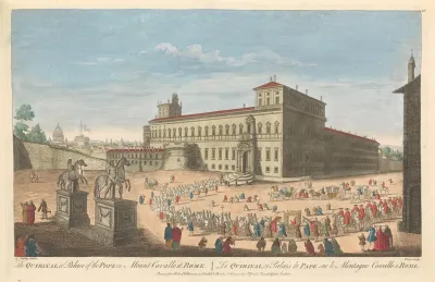 The Quirinal Or Palace Of The Pope On Mount Cavallo At Rome