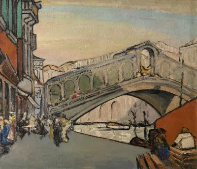 The Rialto Bridge In Venice
