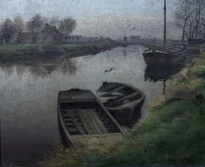 The River Scheldt At Merelbeke